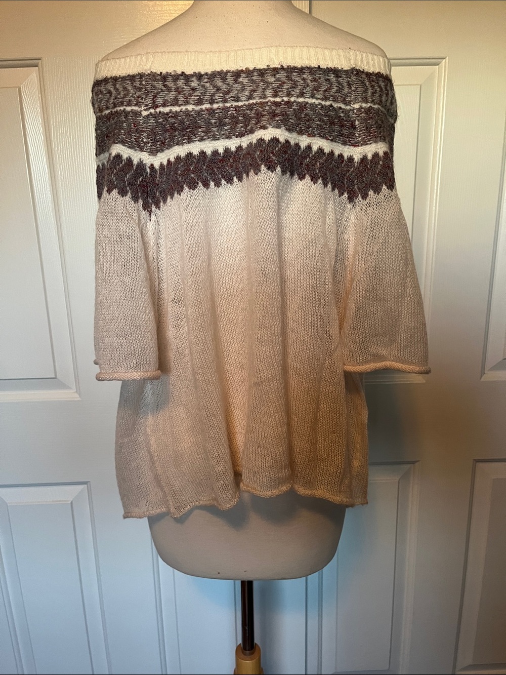 Free People Loch Lomand Off Shoulder Sweater - Picture 8 of 13